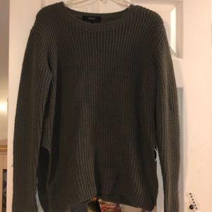 super soft dark green knitted forever 21 sweater